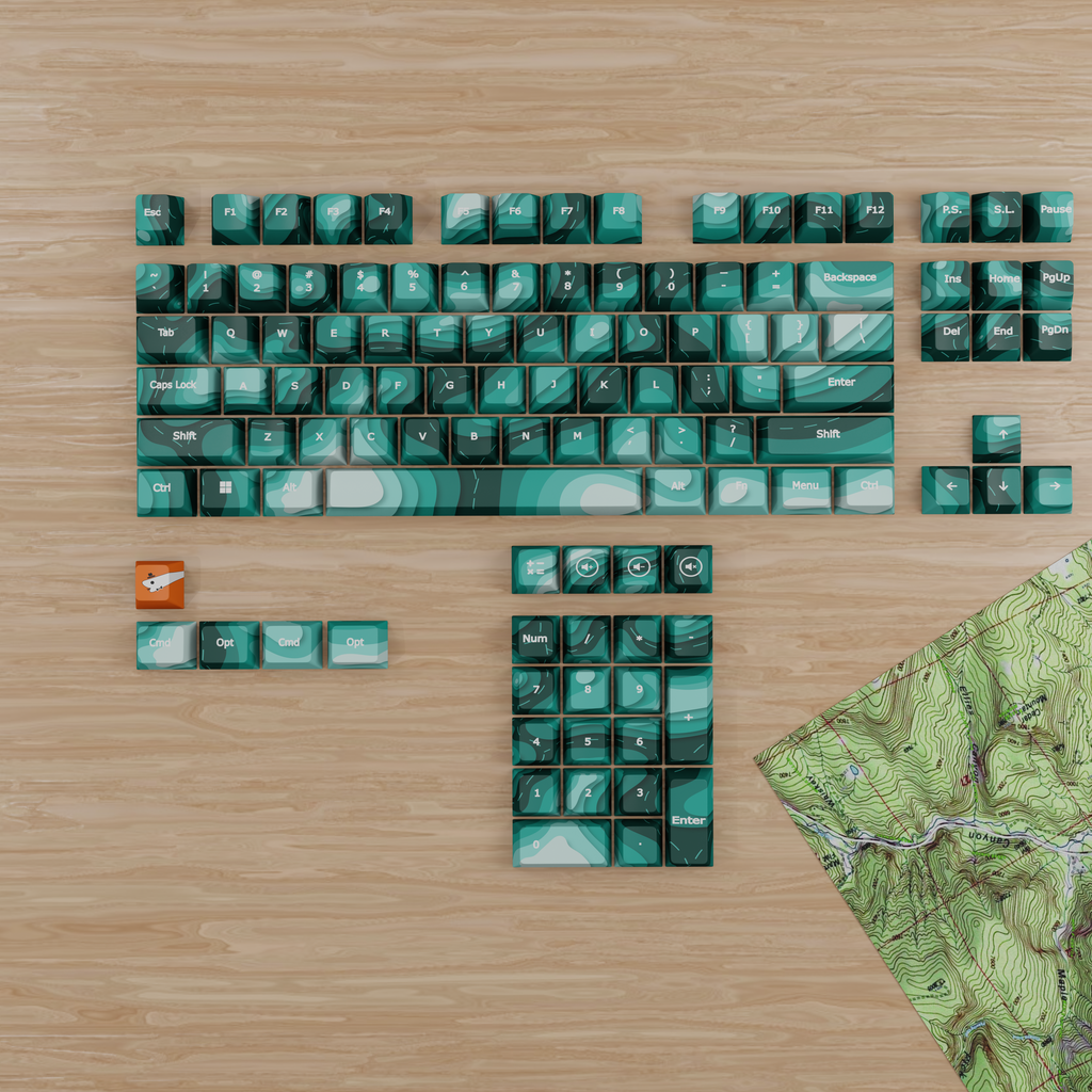 Emerald Valley - Custom Keycaps set