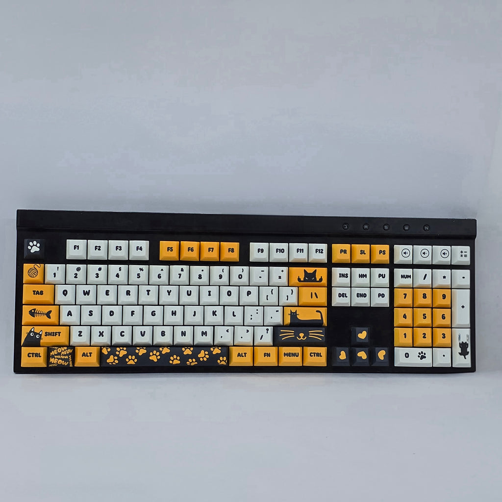 Meow Meow Keyboard - Cat keycaps set