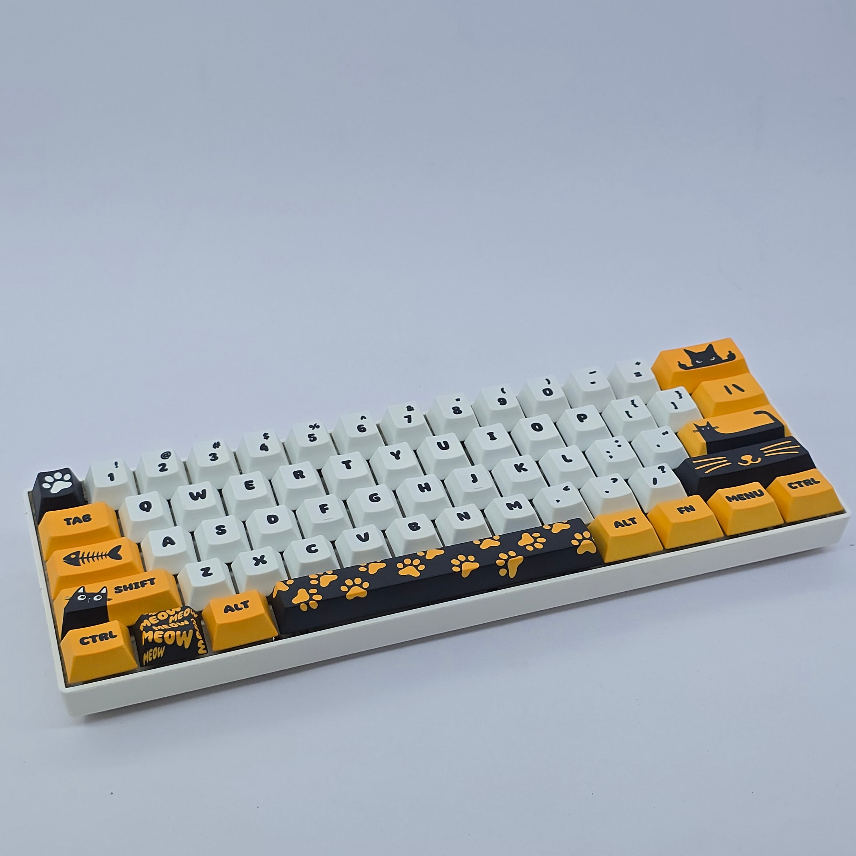 Meow Meow Keyboard - Cat keycaps set