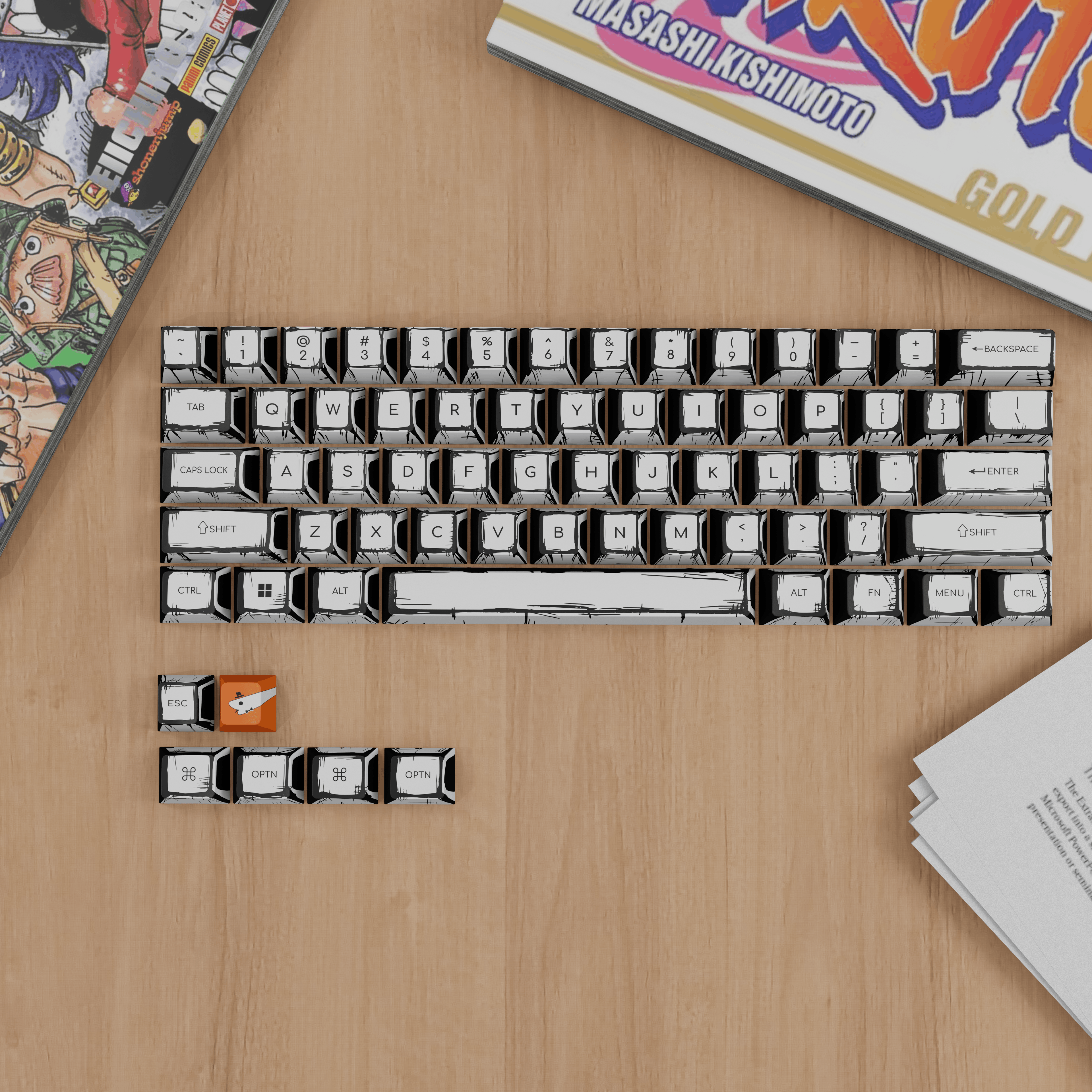Comic Sketch - Custom Keycaps set