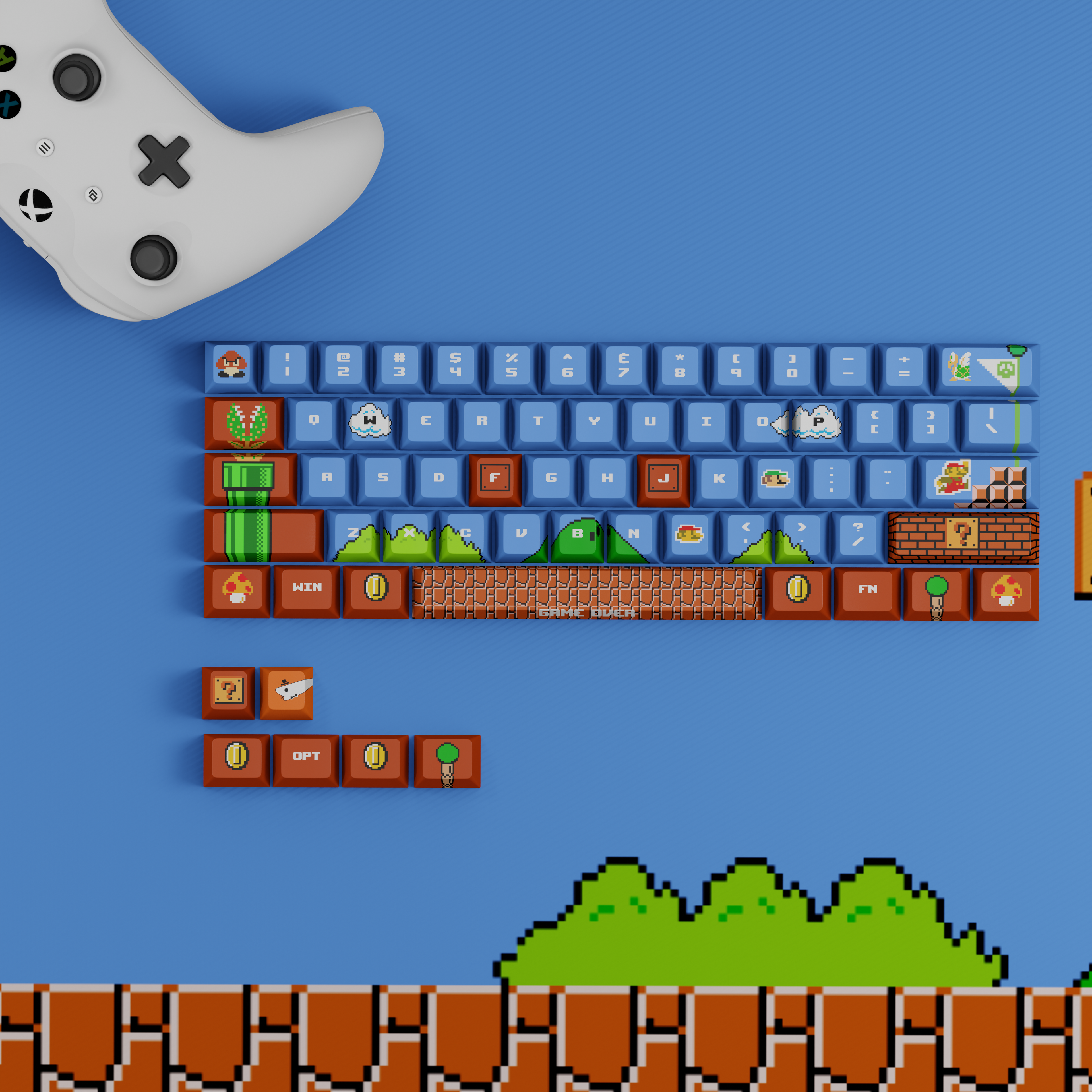 8-Bit Hero - Retro gaming keycaps set