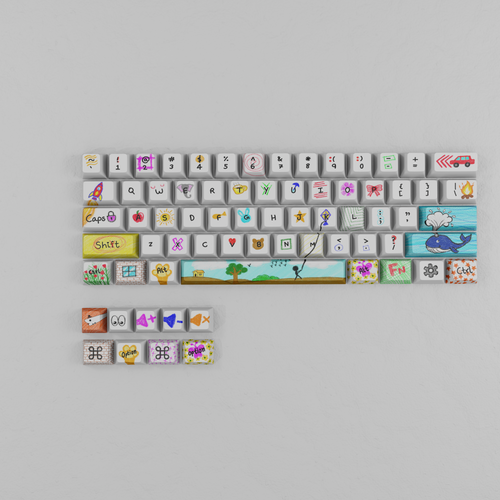 Crayon Chaos - Custom Keycaps set