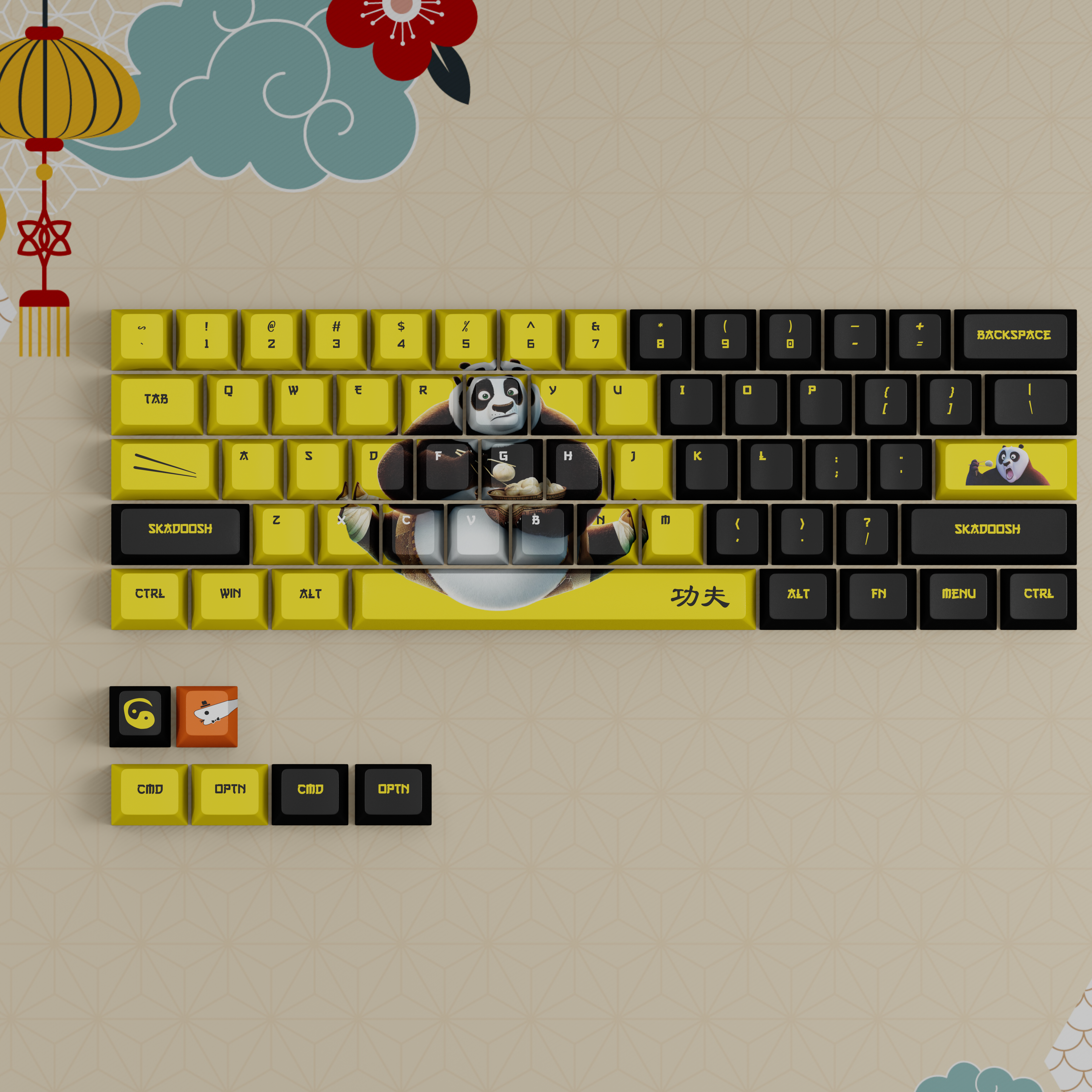 The Dragon warrior - Custom Keycaps set