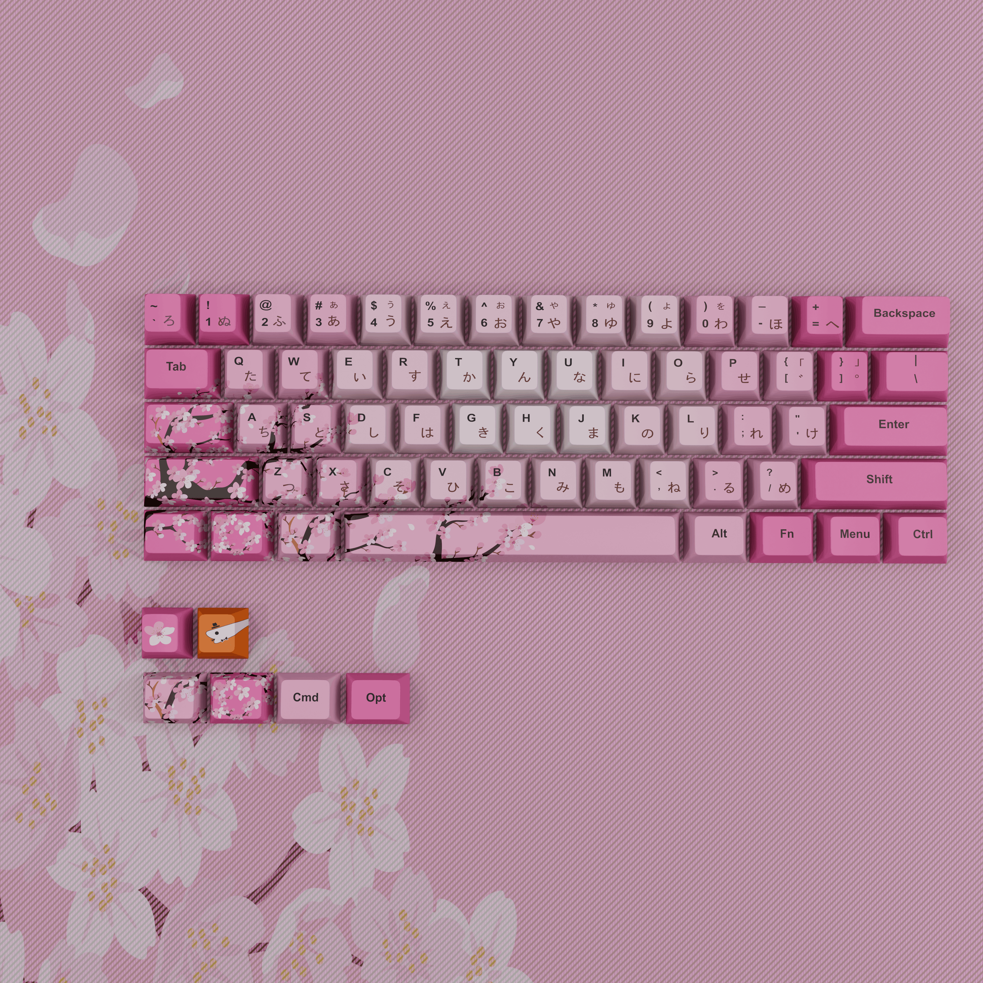 Cherry Blossom - Custom Keycaps set