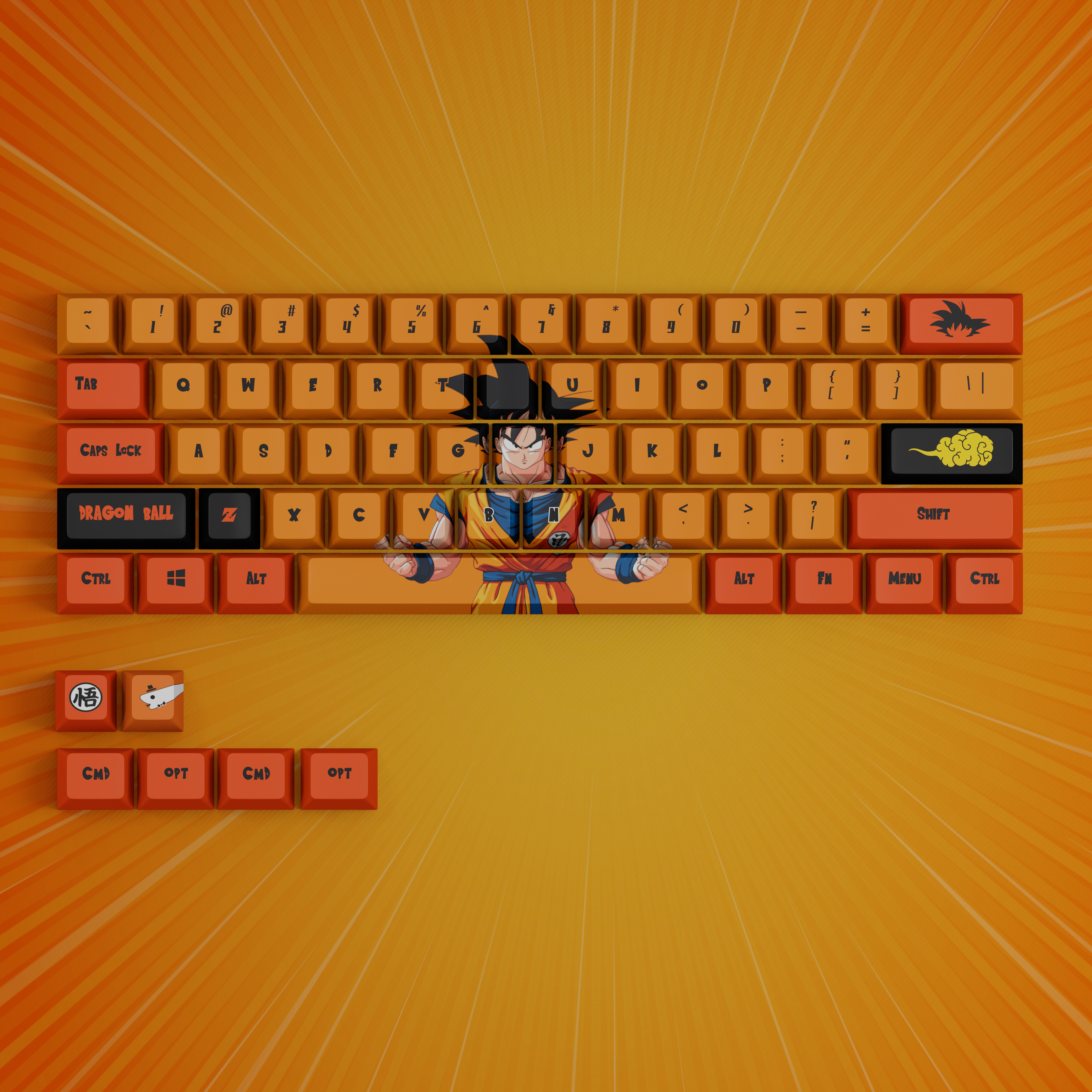 Super Saiyan - Anime Keycaps set