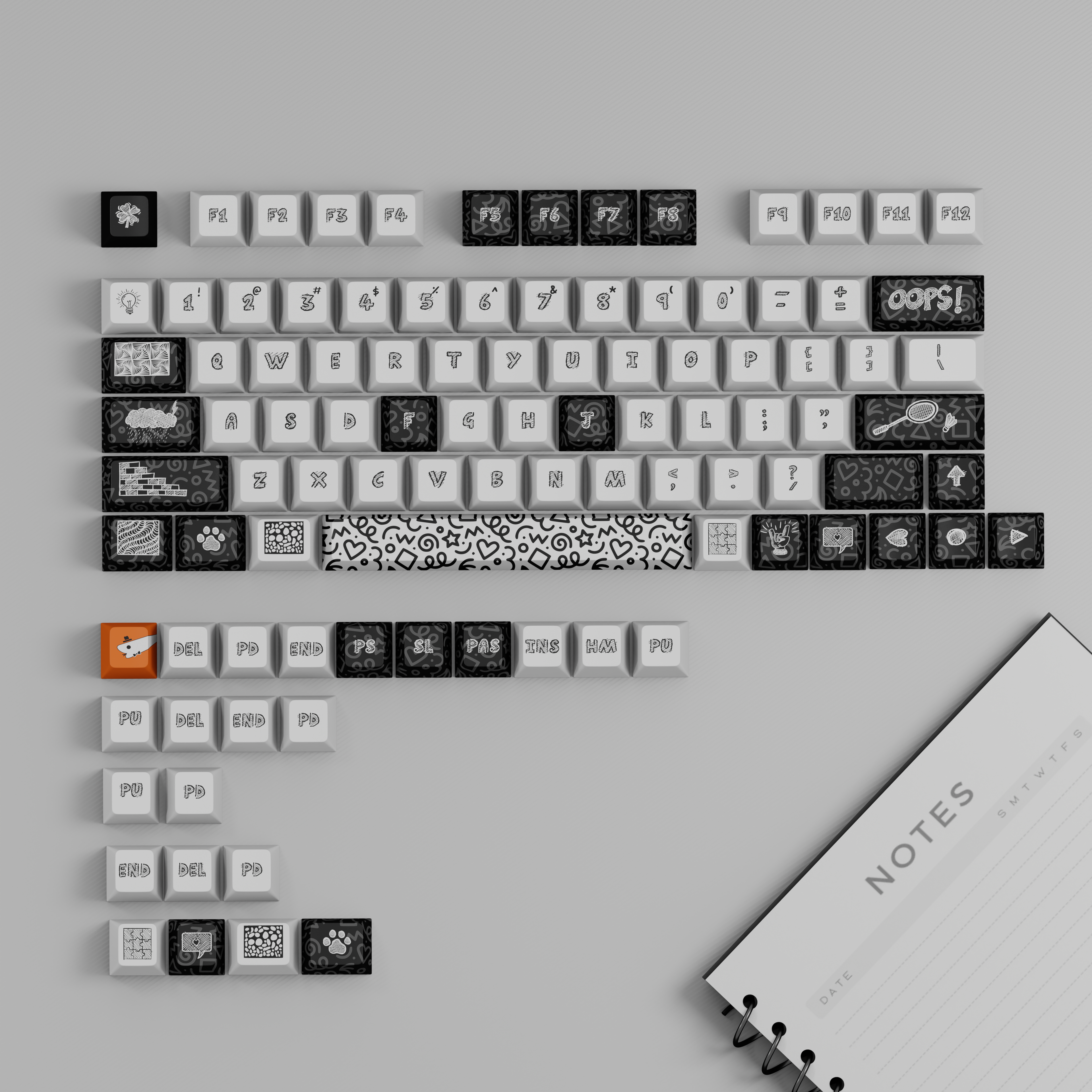 Something Sketchy - Custom Keycaps set