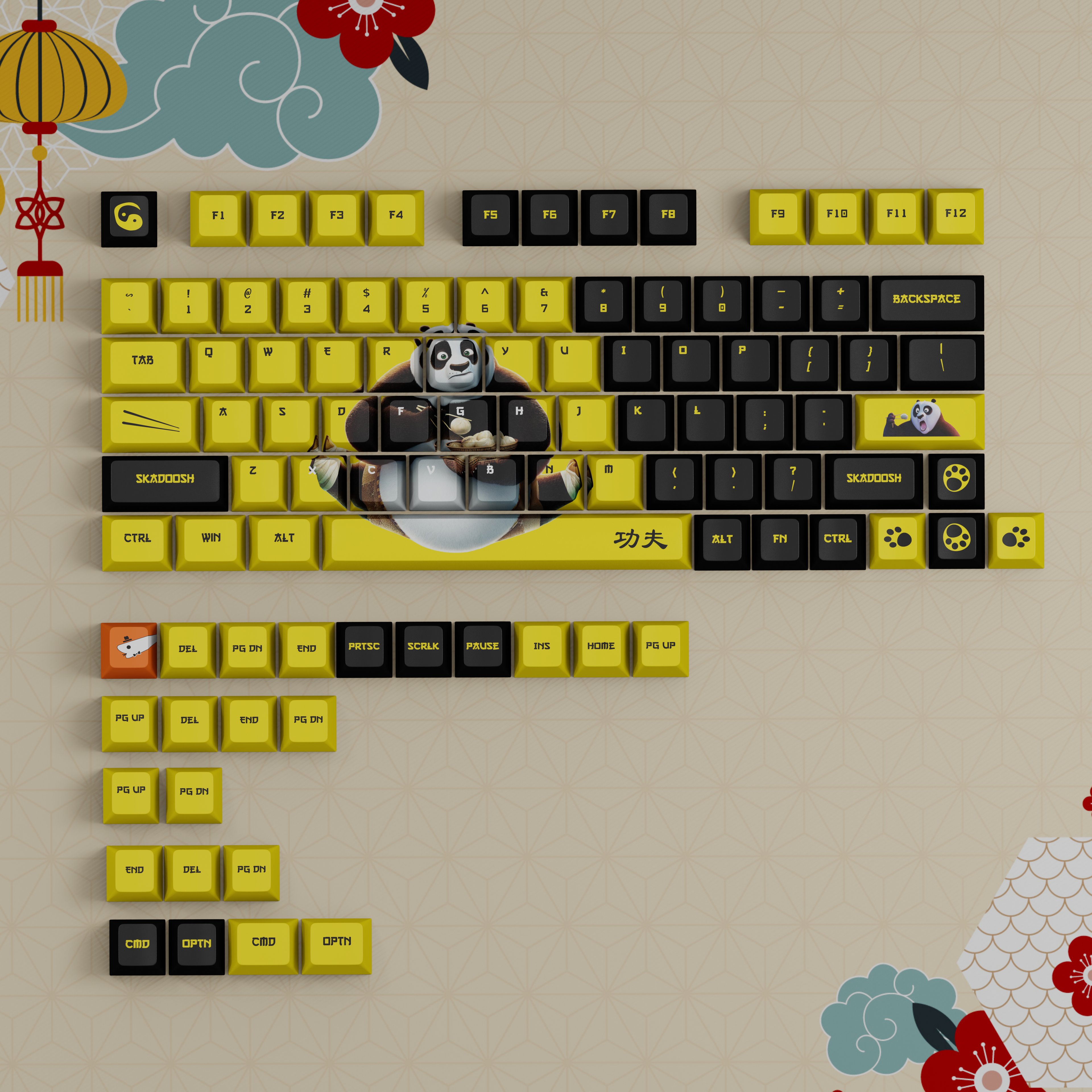 The Dragon warrior - Custom Keycaps set
