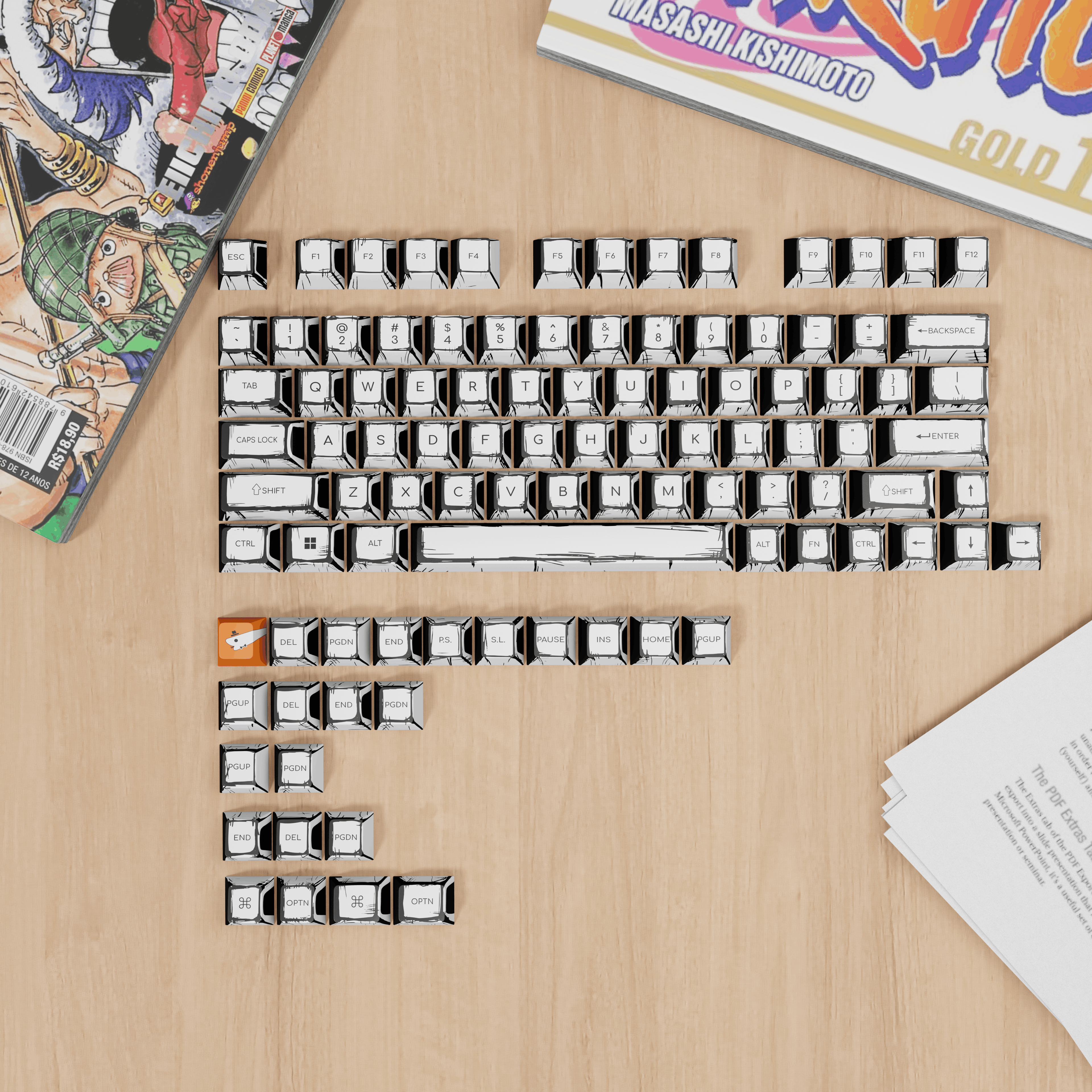 Comic Sketch - Custom Keycaps set
