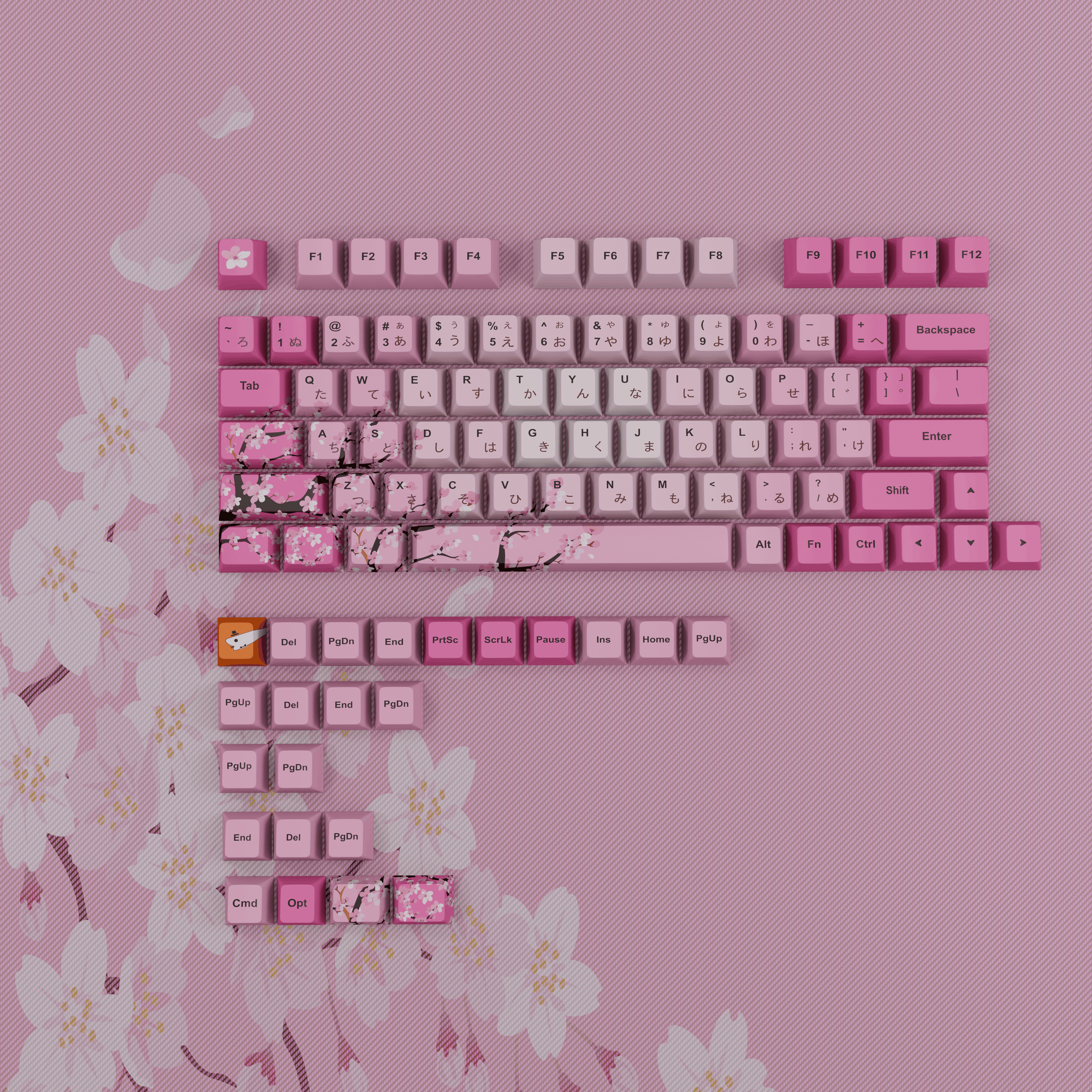 Cherry Blossom - Custom Keycaps set