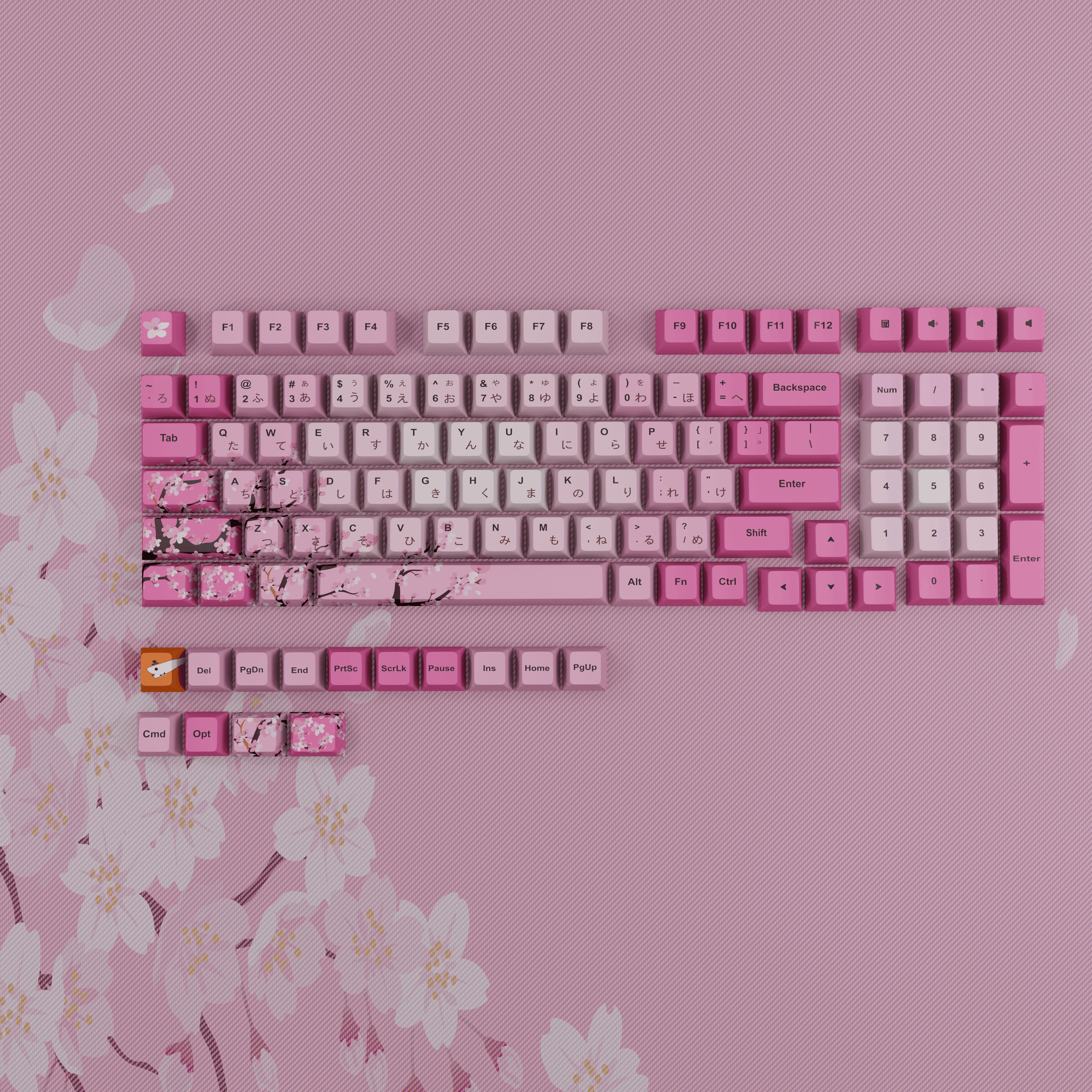 Cherry Blossom - Custom Keycaps set
