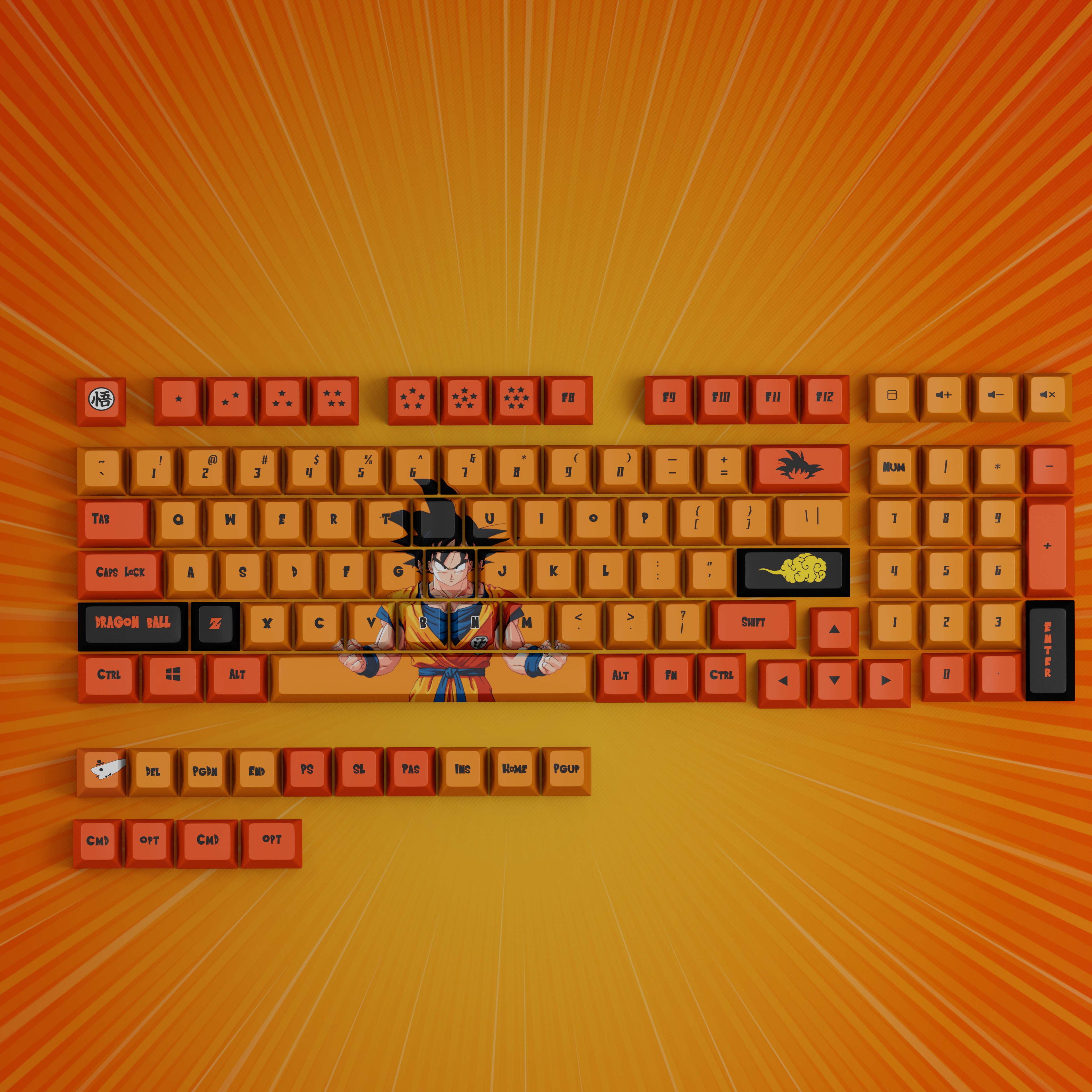 Super Saiyan - Anime Keycaps set