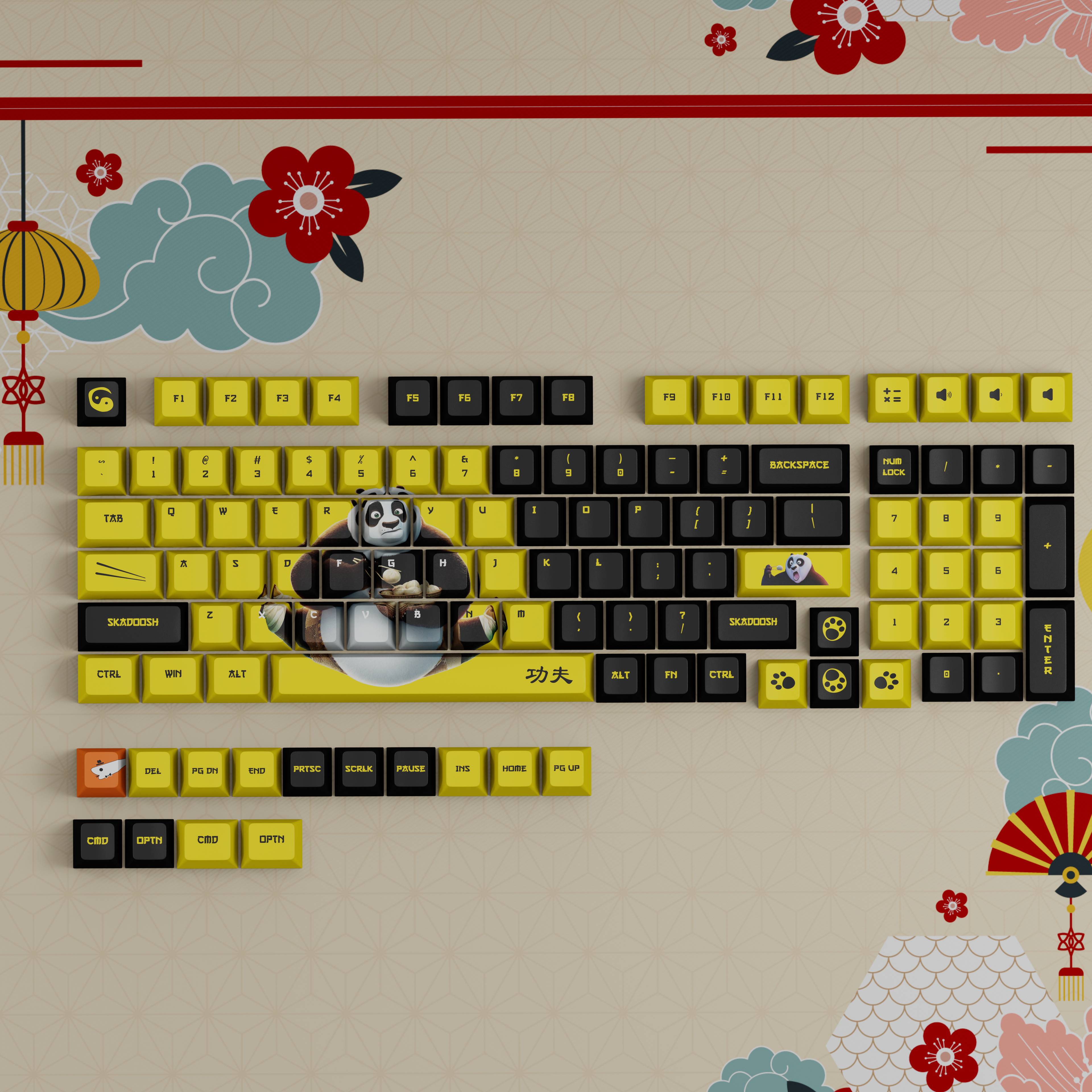 The Dragon warrior - Custom Keycaps set