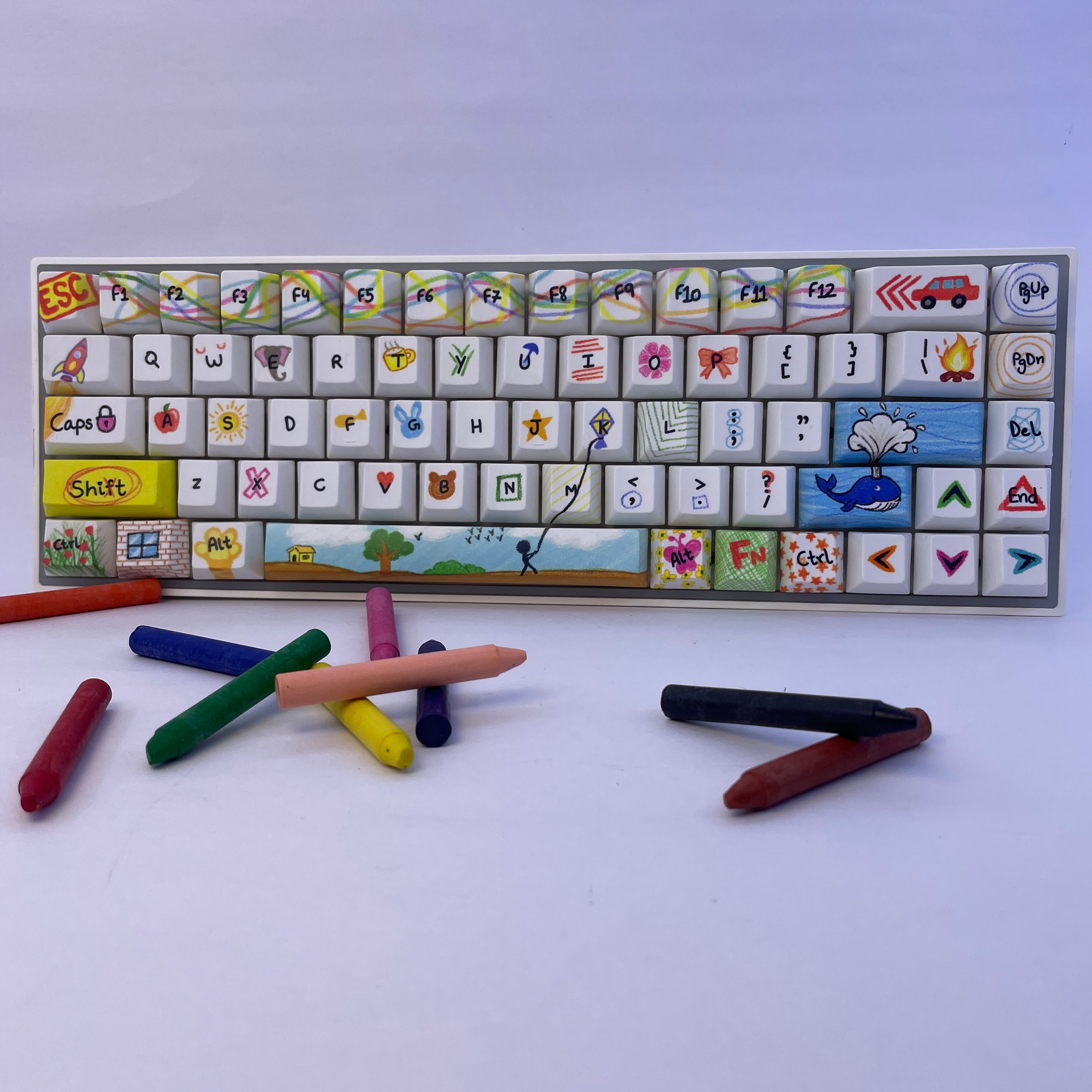 Crayon Chaos - Custom Keycaps set