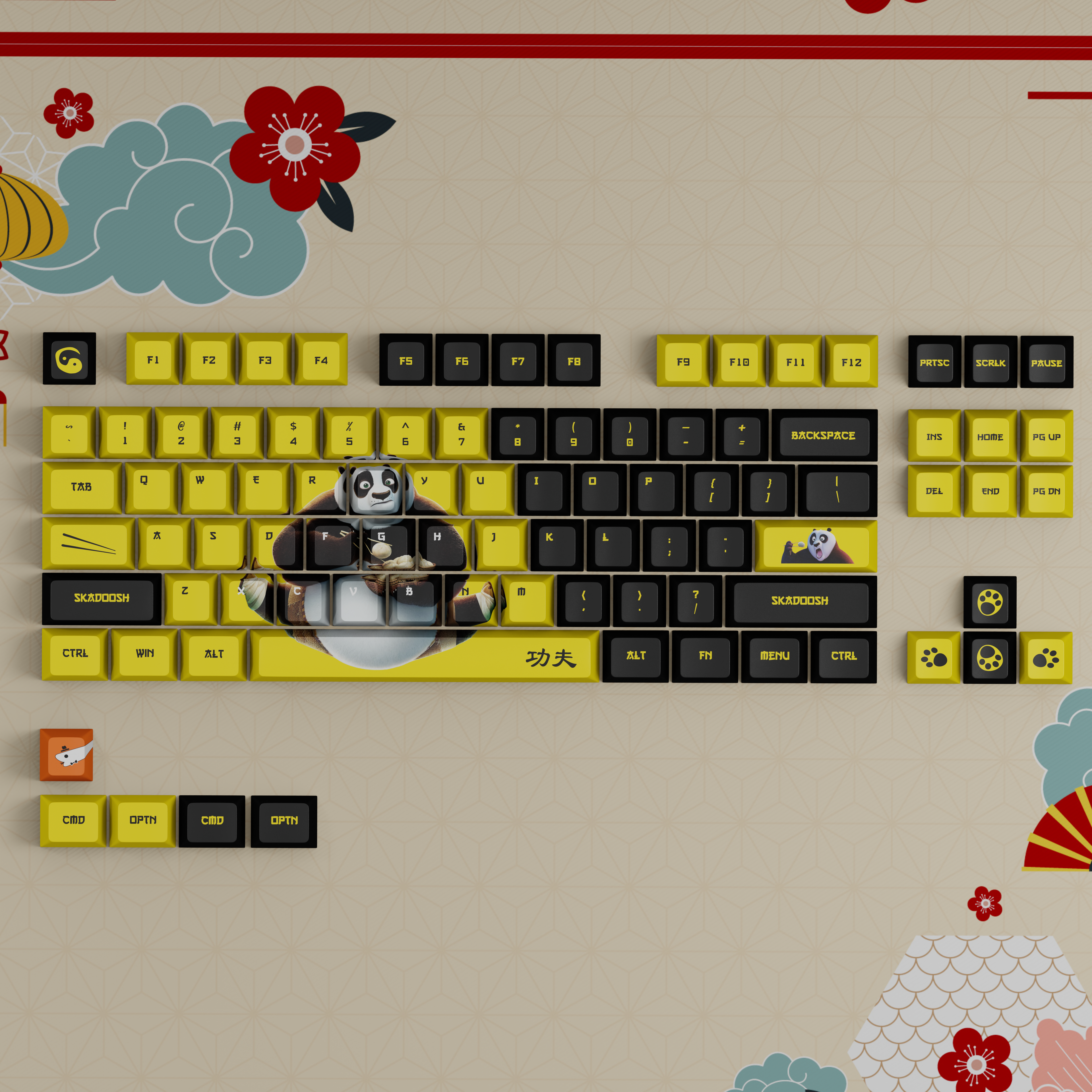 The Dragon warrior - Custom Keycaps set