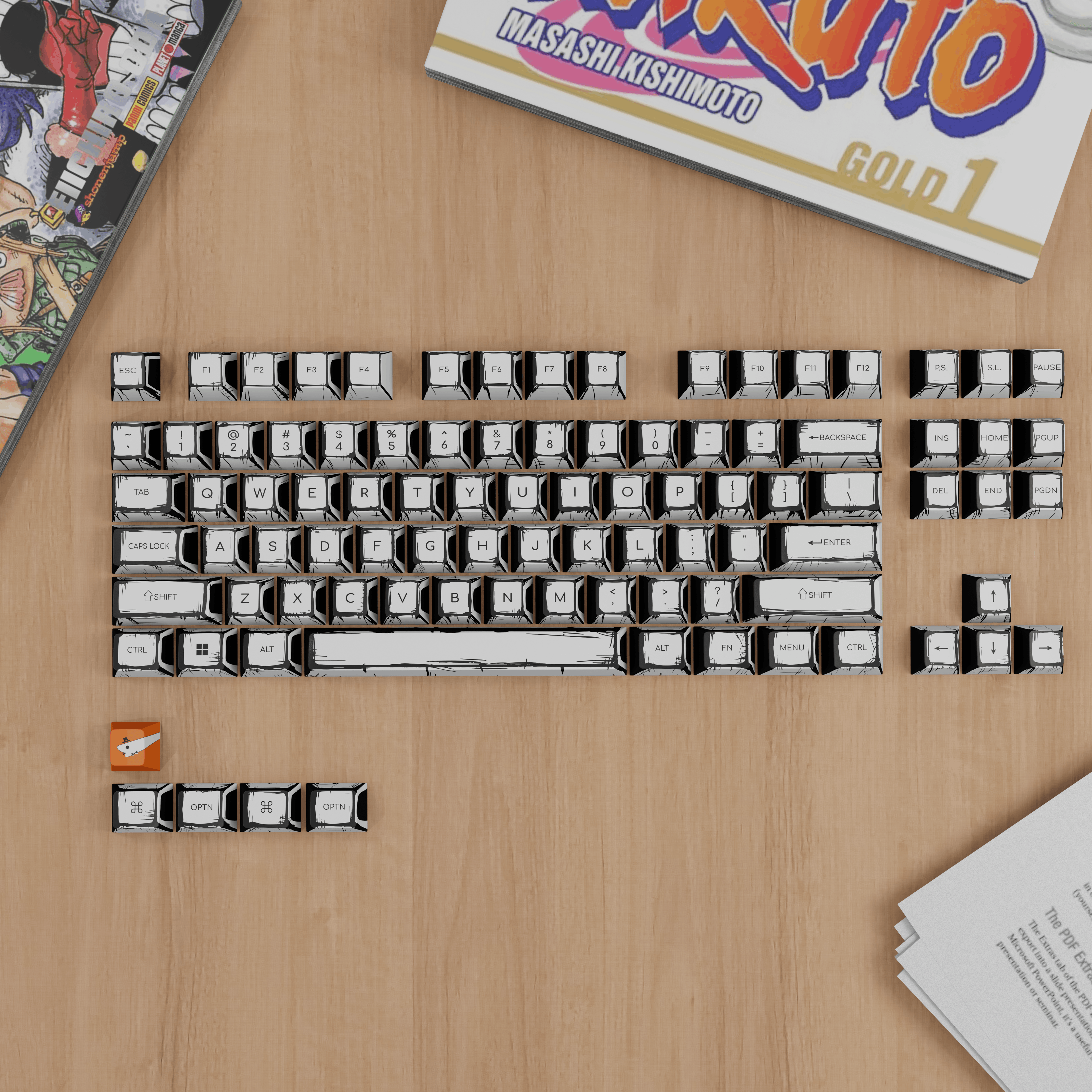 Comic Sketch - Custom Keycaps set