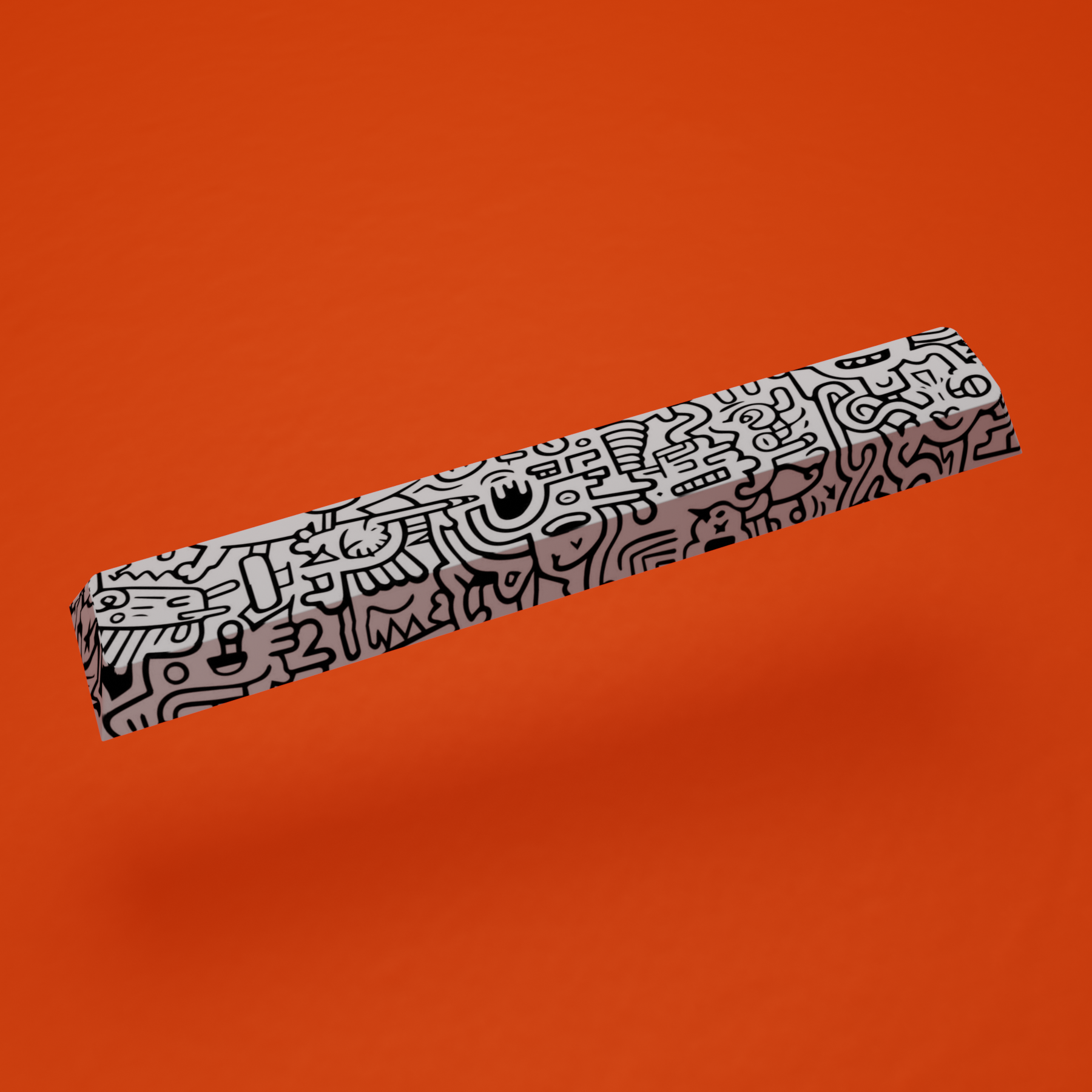 Black & White Doodle - Custom spacebar