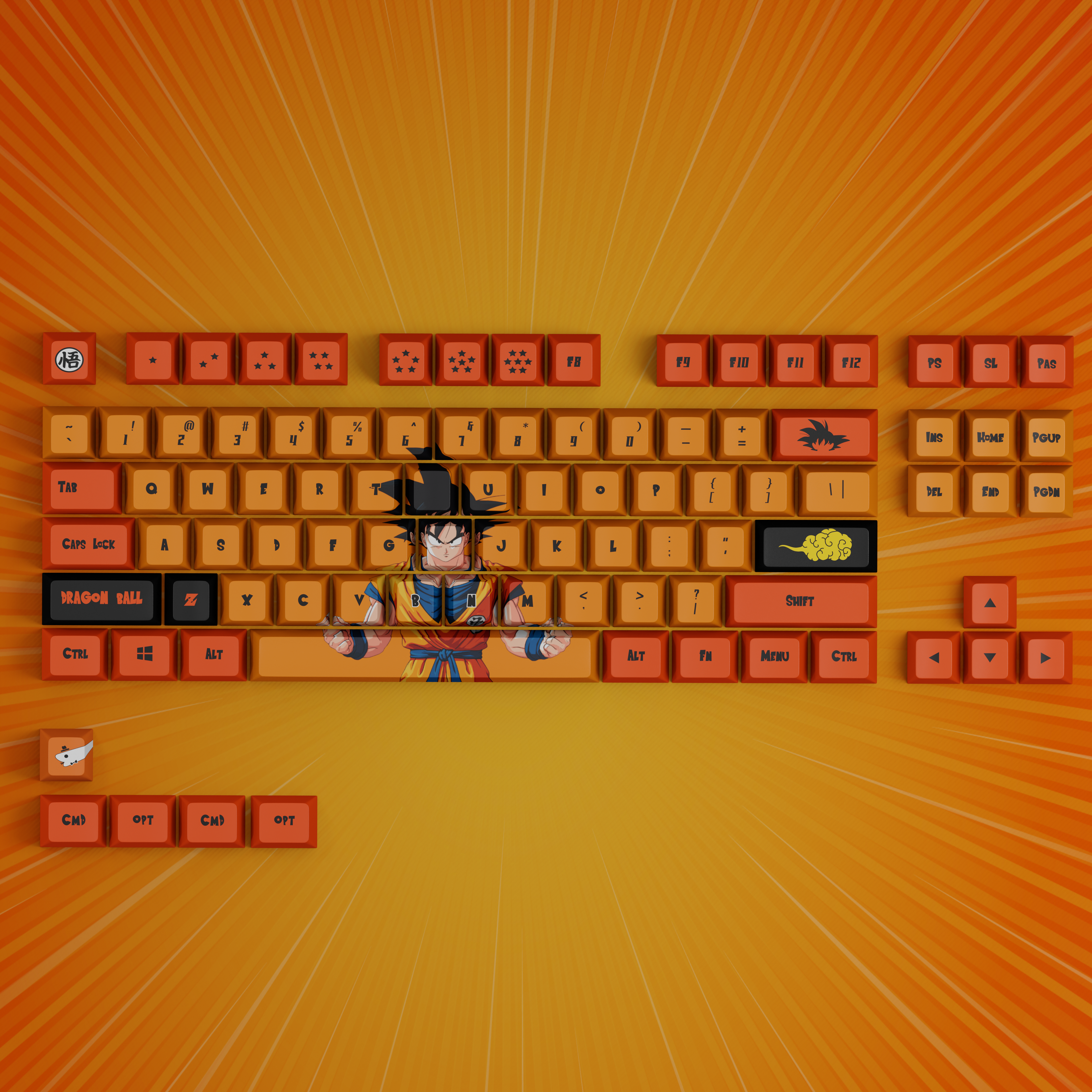 Super Saiyan - Anime Keycaps set