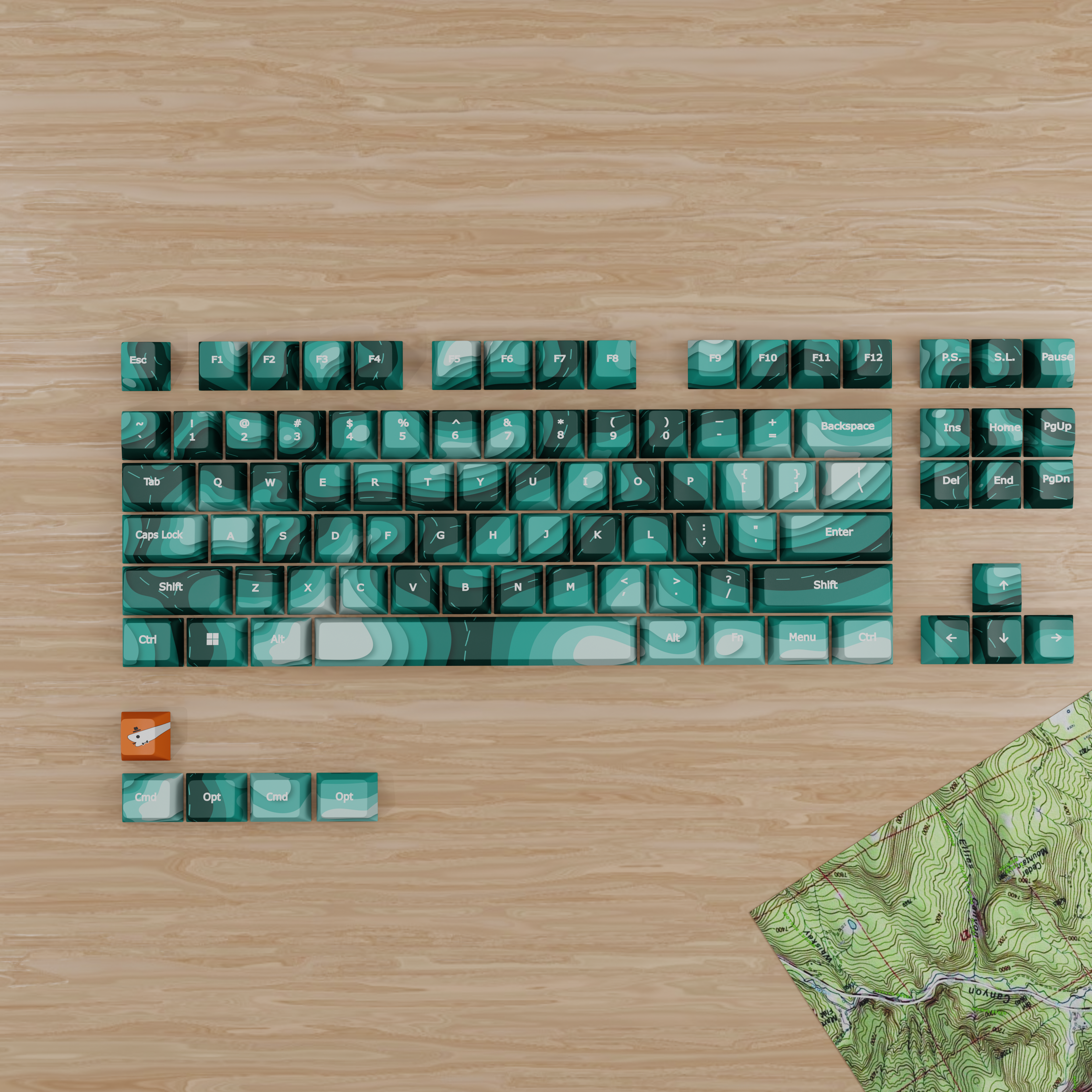 Emerald Valley - Custom Keycaps set