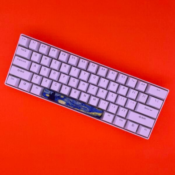 Starry Night SpaceBar | Custom PBT keycaps for Mechanical keyboard | 6.25u OEM-Profile - Image 3