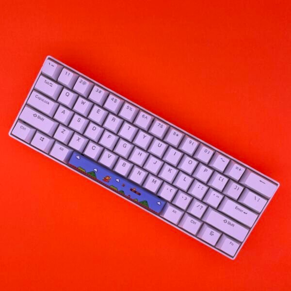 Super Mario SpaceBar | Custom PBT keycaps for Mechanical keyboard | 6.25u OEM-Profile - Image 3