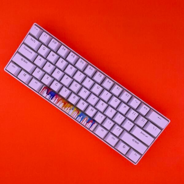 Dripping Colors SpaceBar | Custom PBT keycaps for Mechanical keyboard | 6.25u OEM-Profile - Image 3