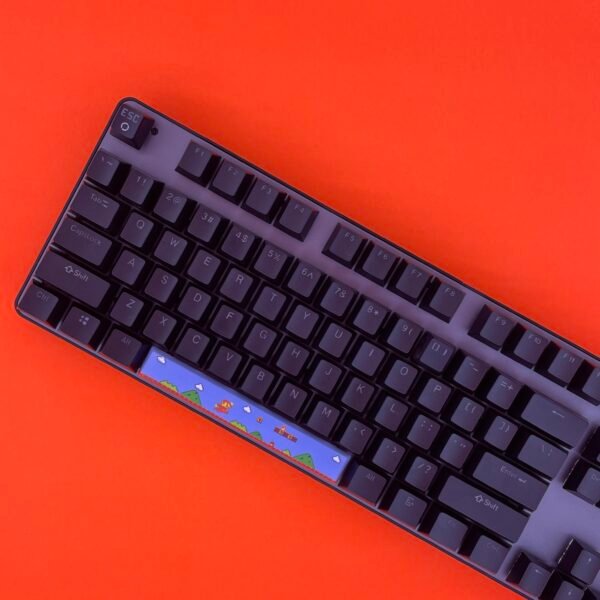 Super Mario SpaceBar | Custom PBT keycaps for Mechanical keyboard | 6.25u OEM-Profile - Image 4