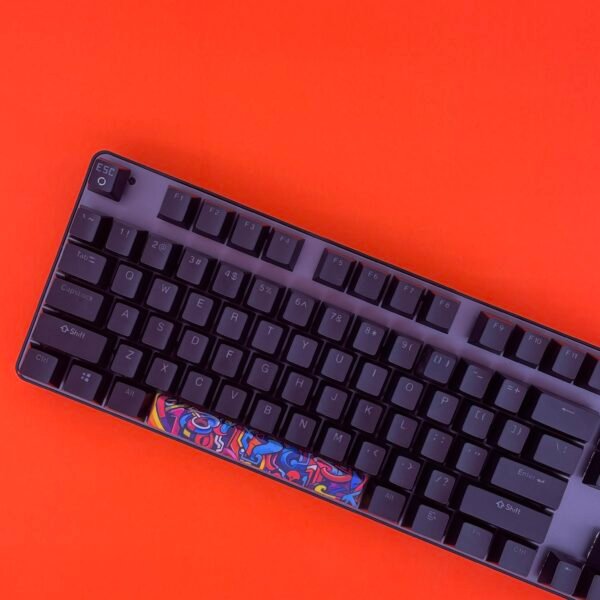 Colored Graffiti SpaceBar | Custom PBT keycaps for Mechanical keyboard | 6.25u OEM-Profile - Image 4