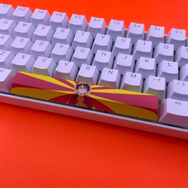 One Piece Luffy SpaceBar | Custom PBT keycaps for Mechanical keyboard | 6.25u OEM-Profile - Image 2
