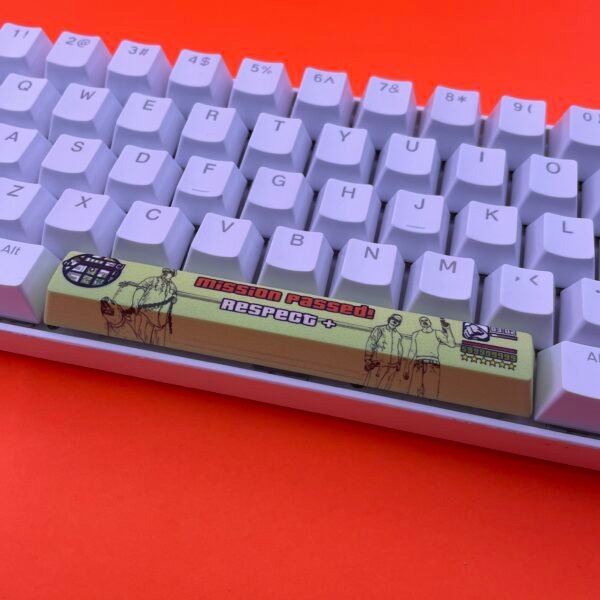 GTA San andreas SpaceBar | Custom PBT keycaps for Mechanical keyboard | 6.25u OEM-Profile - Image 2