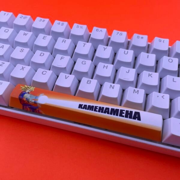 Goku (Dragon Ball Z) SpaceBar | Custom PBT keycaps for Mechanical keyboard | 6.25u OEM-Profile - Image 3