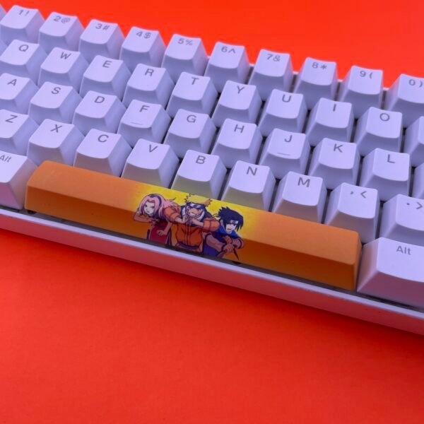Naruto Theme SpaceBar | Custom PBT keycaps for Mechanical keyboard | 6.25u OEM-Profile - Image 2