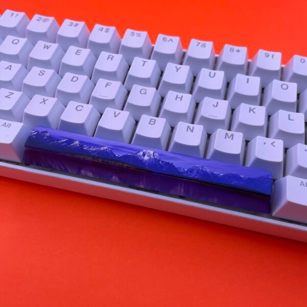 Icy Mountains SpaceBar | Custom PBT keycaps for Mechanical keyboard | 6.25u OEM-Profile - Image 2