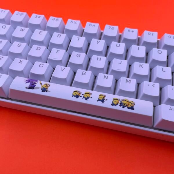 Minions SpaceBar | Custom PBT keycaps for Mechanical keyboard | 6.25u OEM-Profile - Image 2
