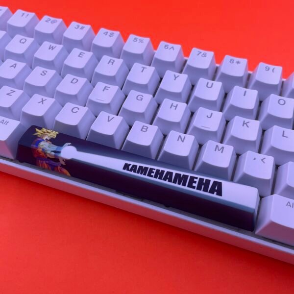Goku (Dragon Ball Z) SpaceBar | Custom PBT keycaps for Mechanical keyboard | 6.25u OEM-Profile - Image 2