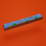 Super Mario SpaceBar | Custom PBT keycaps for Mechanical keyboard | 6.25u OEM-Profile