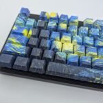 Starry Night | Front Legends Backlit | Cherry profile PBT | Custom Keycaps set